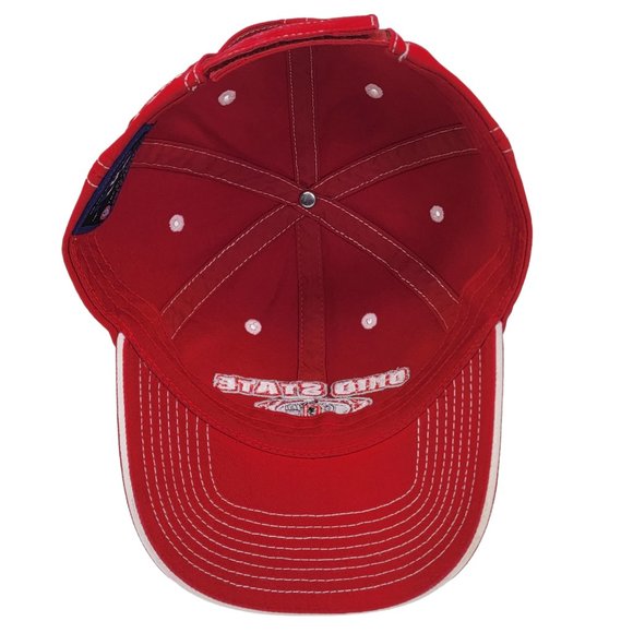 Ohio State Buckeyes Football Hat Baseball Cap Adjustable Red - Top of the World - Picture 4 of 6